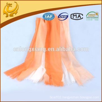 Fashionable Top Quality Two Tone Woven Cashmere Shawl For Lady